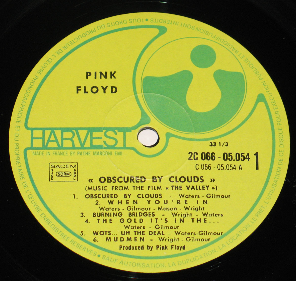 High Resolution Photo #3 PINK FLOYD Obscured Clouds France 